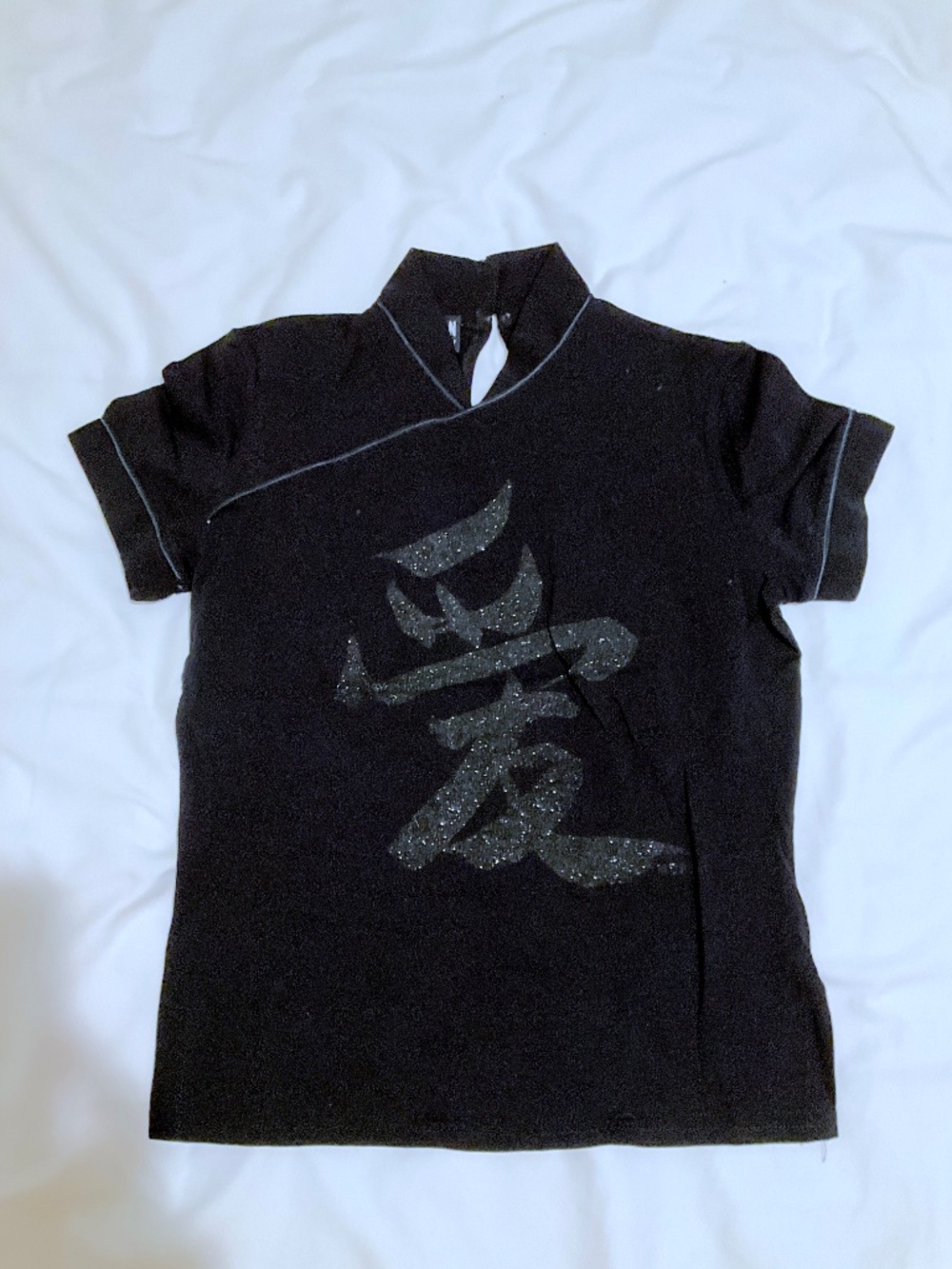MORGAN size XS mandarin collar short sleeves top
